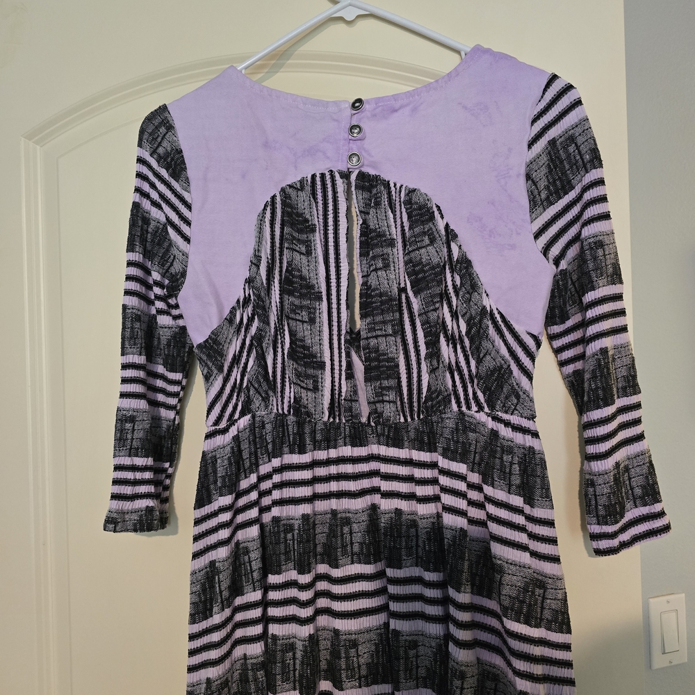 FP New Romantics Lelani Purple and Black Women's Dress - Picture 3 of 6